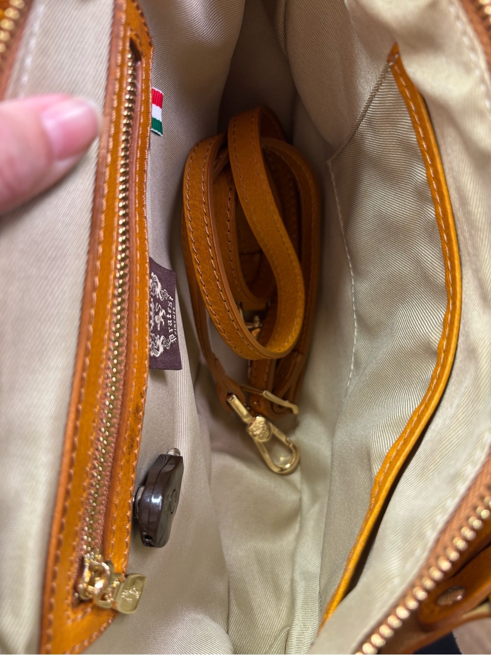 Pratesi Firenze Italian Leather Straw Fan Cage Satchel Shoulder Bag Yellow - Picture 7 of 15